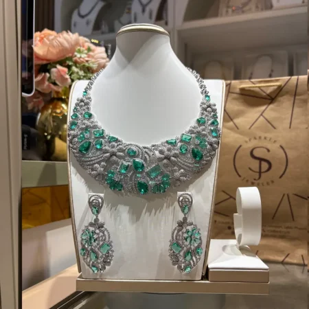 The Bold teal green  Jewelry Set