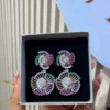 Multitone Spiral Earrings