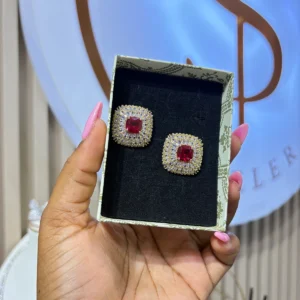 Pink n Gold Stud