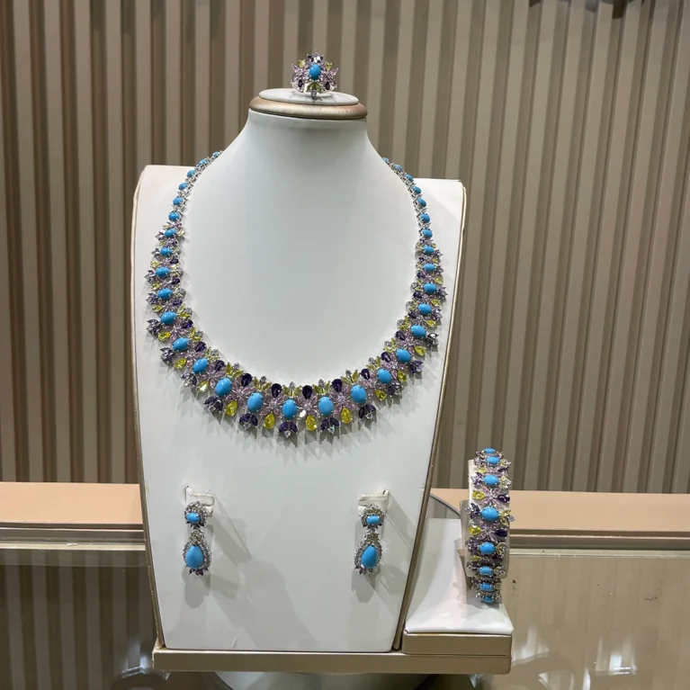 Colorful Zirconia Teal Blue
