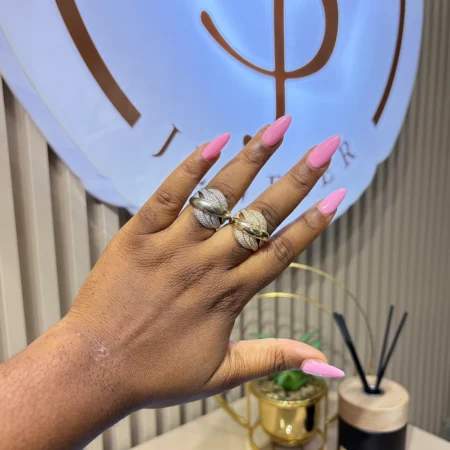 Minimal Cursive Cocktail Rings