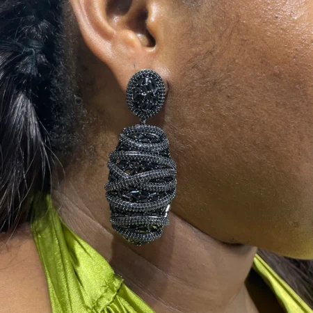Black Dangling Earring