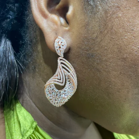 Rose Gold Dangling Earring