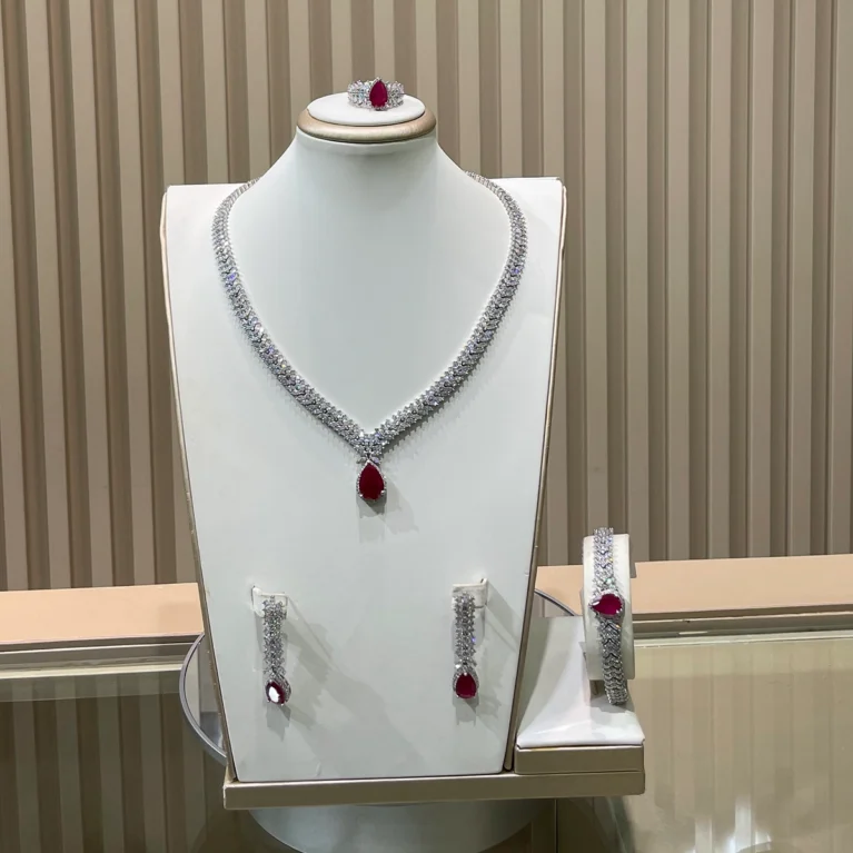 Red Jewelry Set