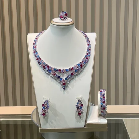 Sparkling Jewelry set Blue tones