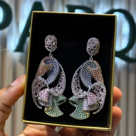 Dangling Silver Earring