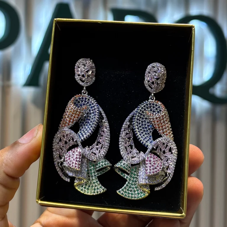 Dangling Silver Earring