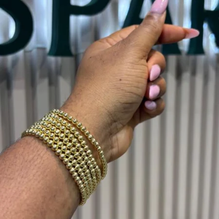 Beaded Bracelets Medium size GOLD