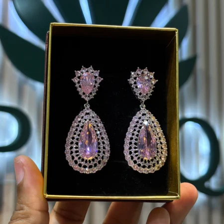 Pink TearDrop Earring