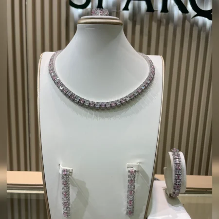 Bold Tennis Set in Pink