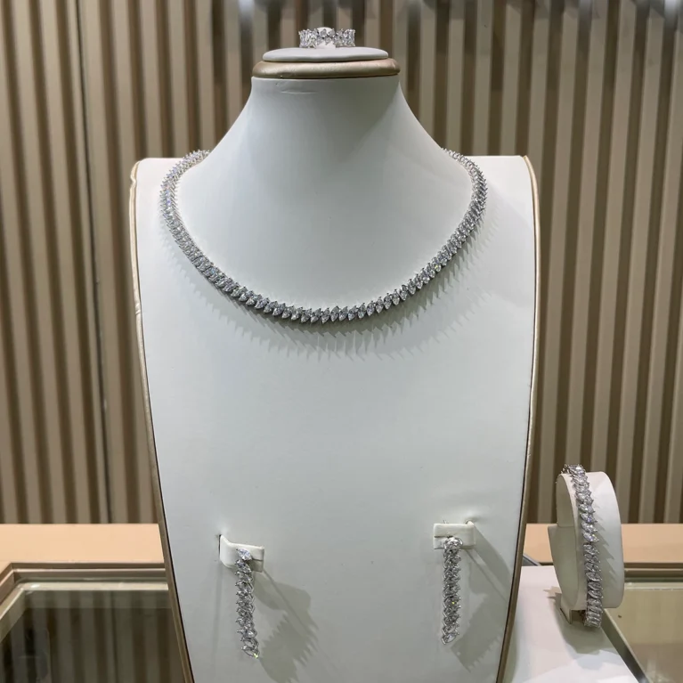 Staple Tennis Set in Silver